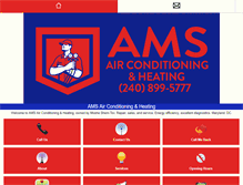 Tablet Screenshot of ams-airconditioning.com